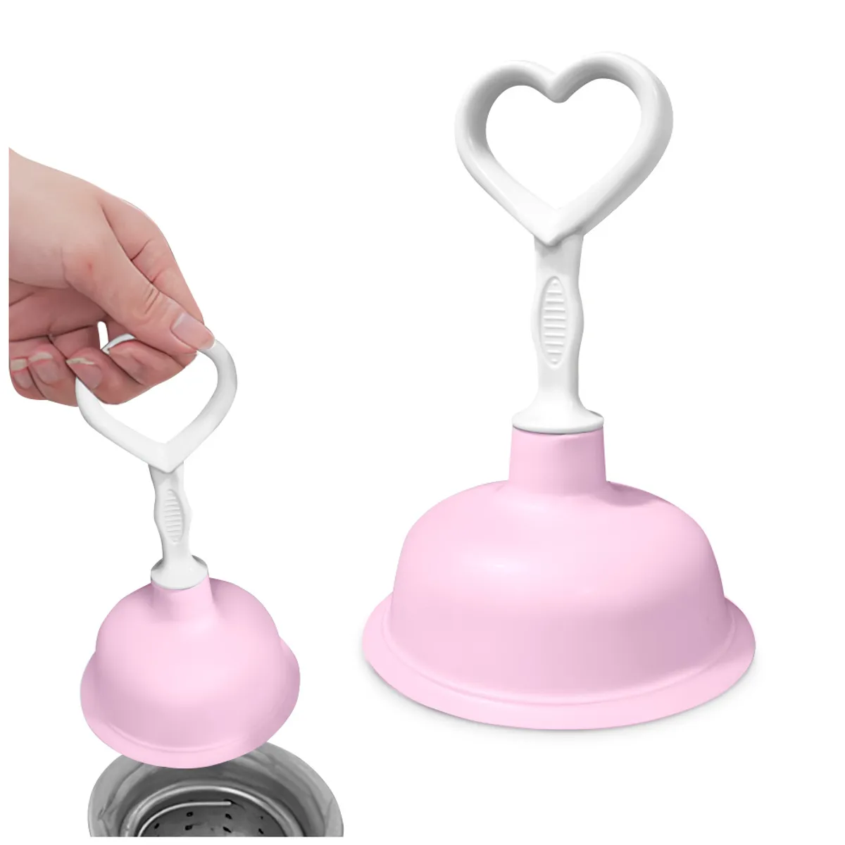 KELLER - Desatorador para Lavadero de Cocina Baño Rosado J31