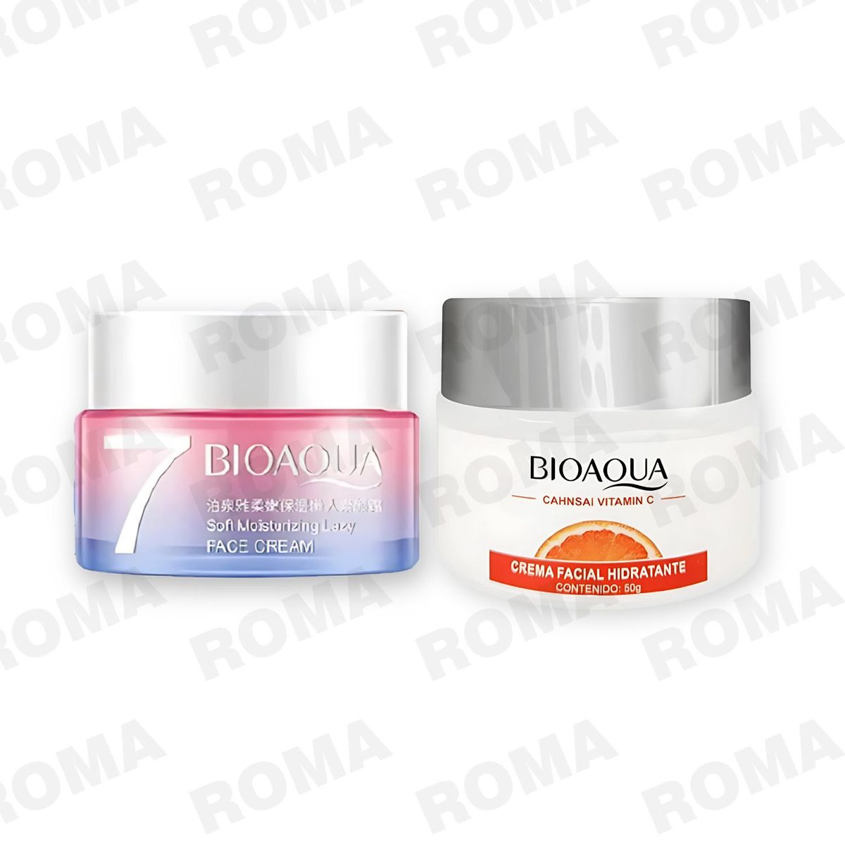 BIOAQUA - PACK CREMA HIDRATANTE VEGANA Y CREMA FACIAL HIDRATANTE VITAMINA C