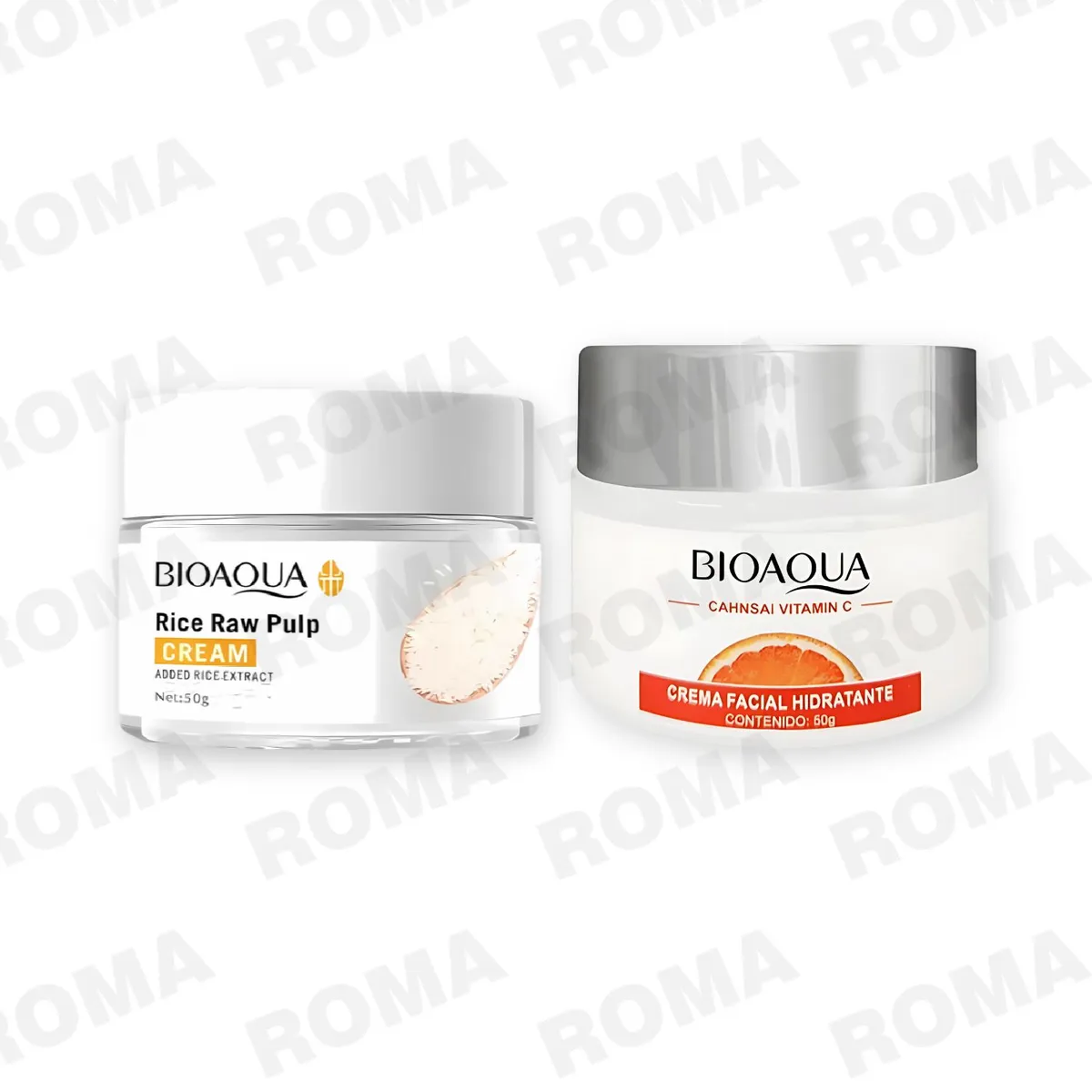 BIOAQUA - PACK CREMA ACLARANTE Y CREMA FACIAL HIDRATANTE VITAMINA C BIOAQUA