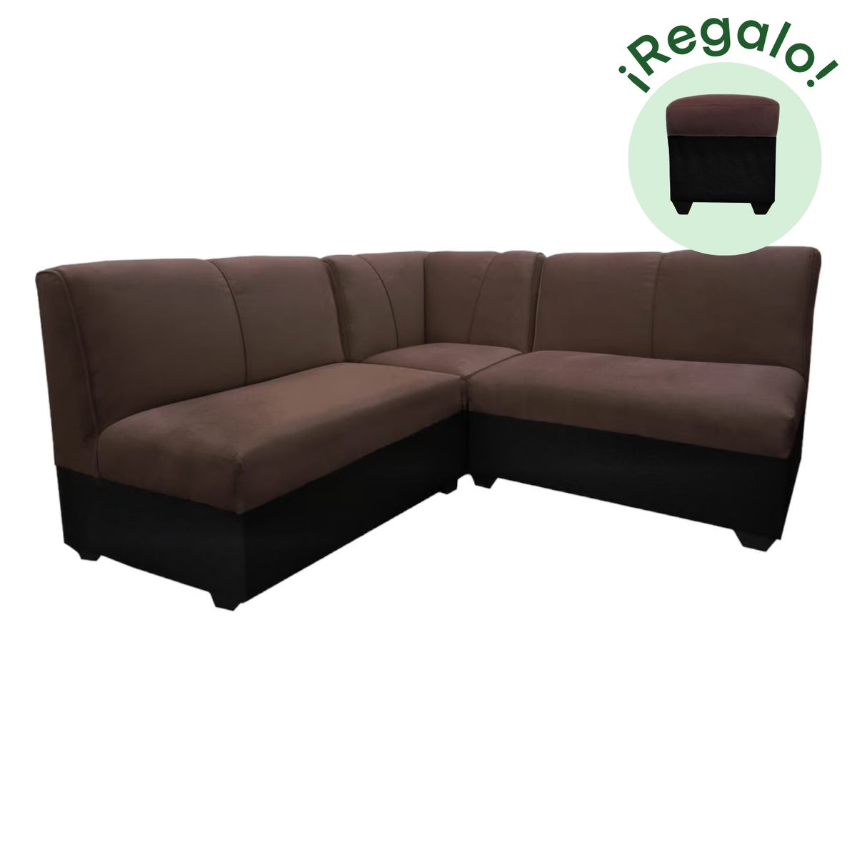 GENERICO - Seccional Provenzal + Banqueta de Regalo - Marrón