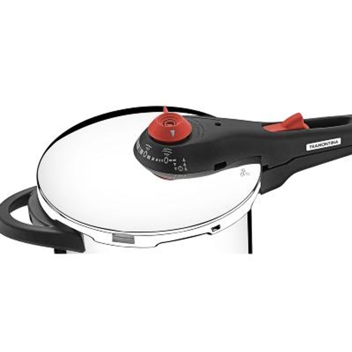 TRAMONTINA - Olla a presión de acero inoxidable 22 cm 6 L Tramontina