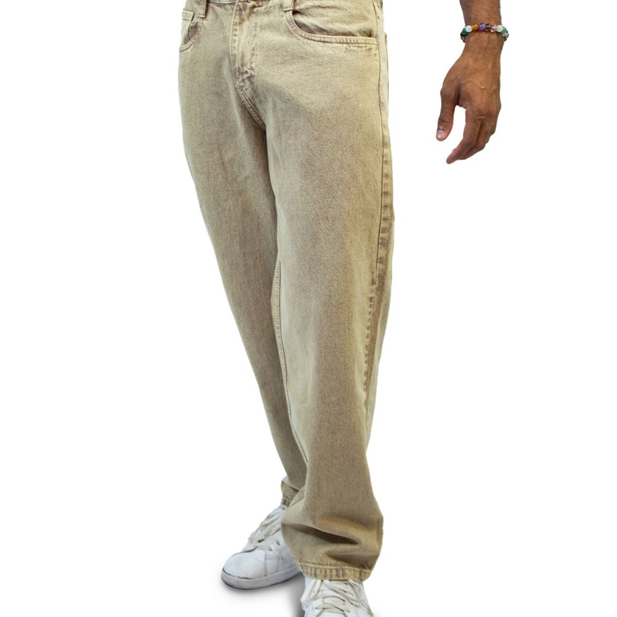 DM DEXMEN - Pantalón Dexmen Jean Bagui Beige