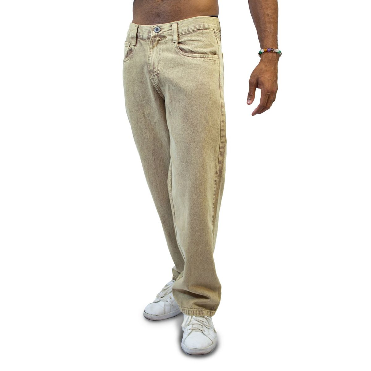 DM DEXMEN - Pantalón Dexmen Jean Bagui Beige