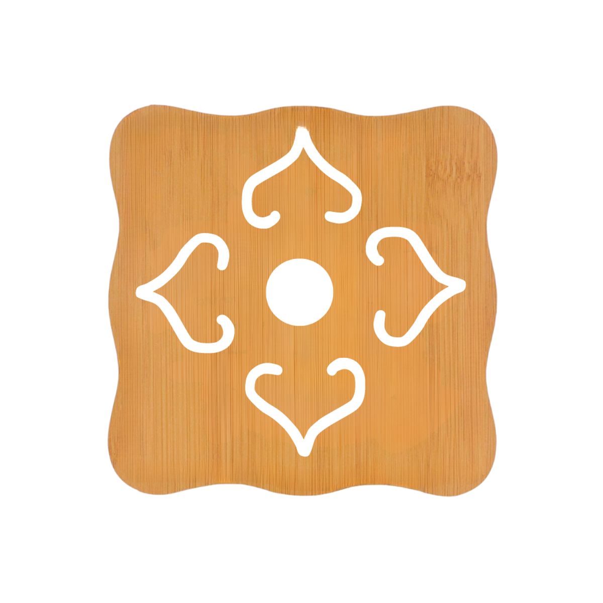 INSPIRA - Set de 4 Soportes de Bambú Resistente al Calor