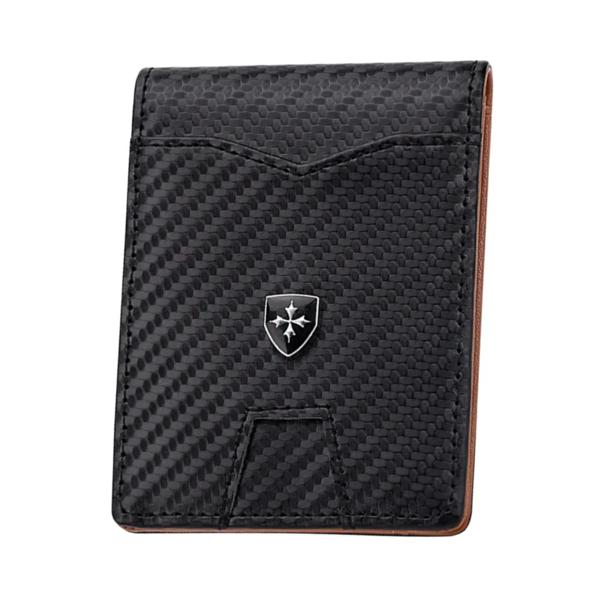 BAELLERRY - Tarjetero y billetera de cuero vegano PU K9310 con RFID Hombre