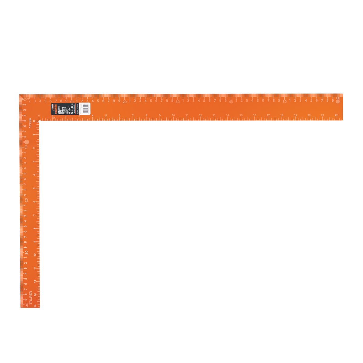 TRUPER - Escuadra 16x24 de aluminio color naranja para cantero Truper