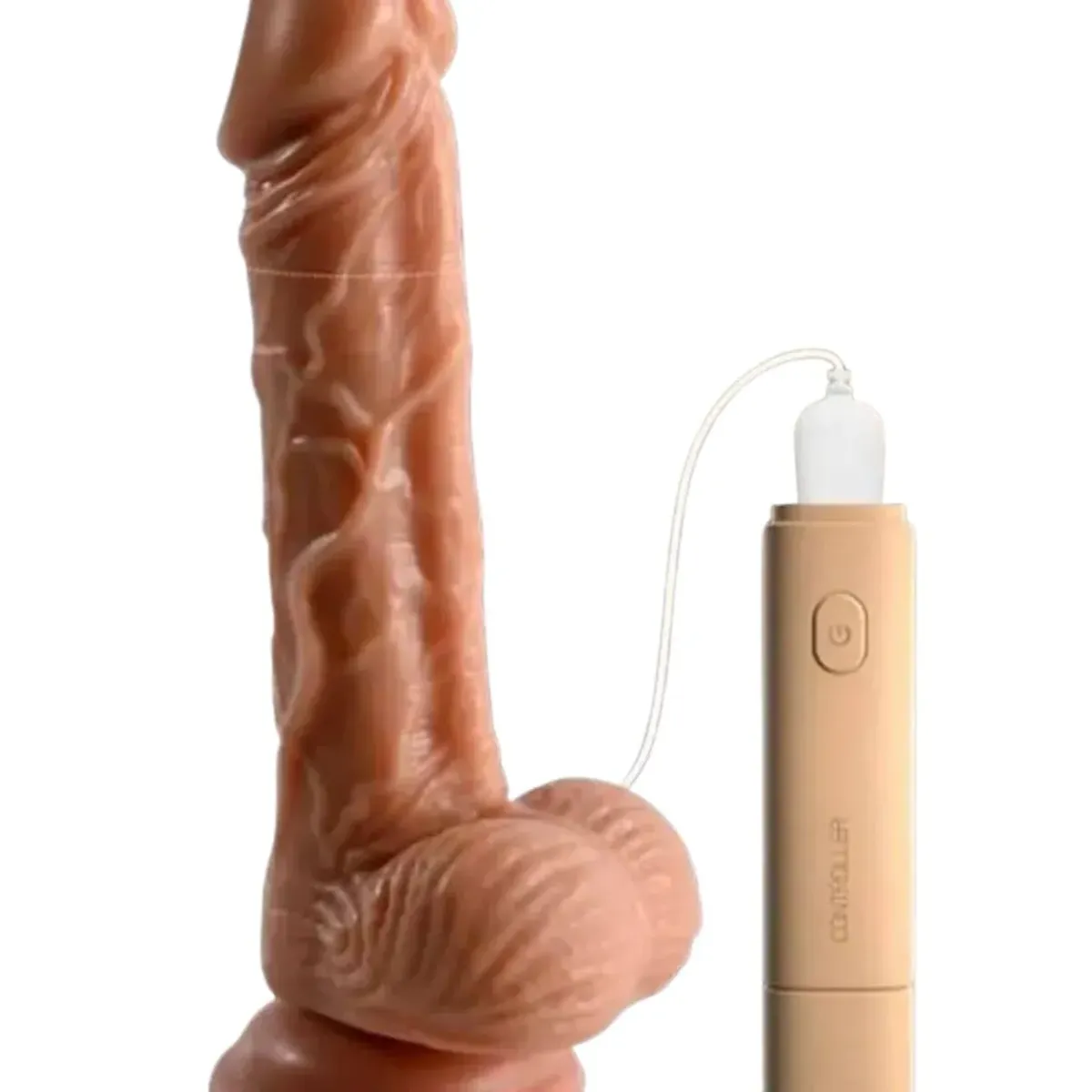 GENERICO - Dildo Realista Con 10 Frecuencias – Vibrador Recargable