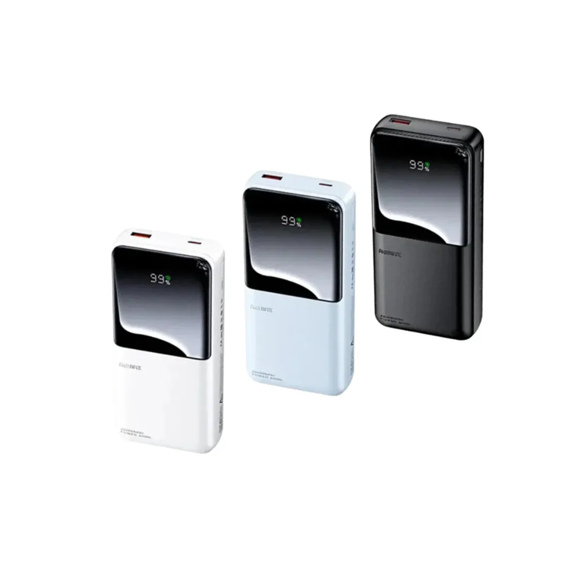 REMAX - CARGADOR PORTÁTIL REMAX 20000mAh PD 20W+ QC 225W BLANCO