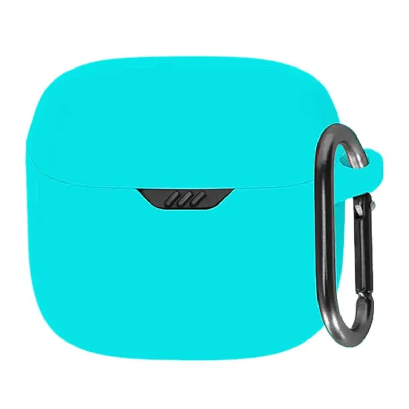 GENERICO - Funda case de silicona para audifonos JBL  TUNE FLEX verde esmeralda