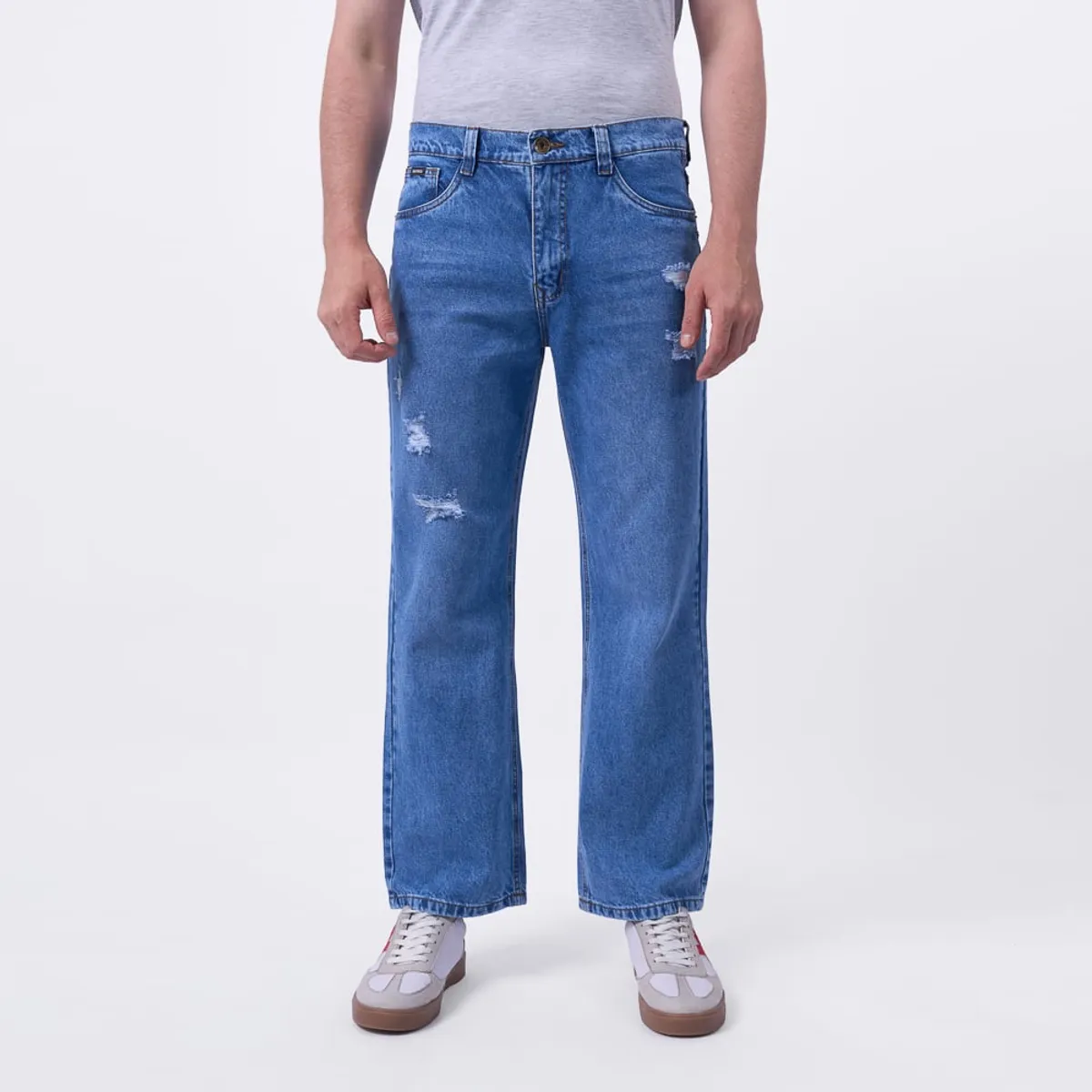 BRONCO - JEAN BI25SKATER II-W DENIM RIGIDO