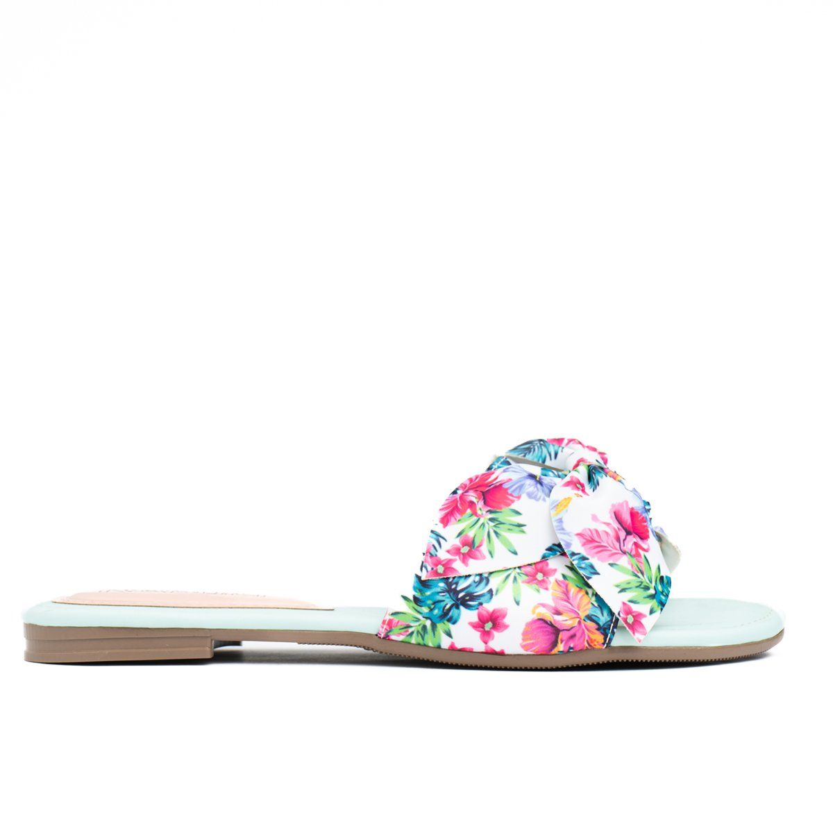 NEBULA - Sandalias Flor Floreado - Nébula - Verde Agua 3