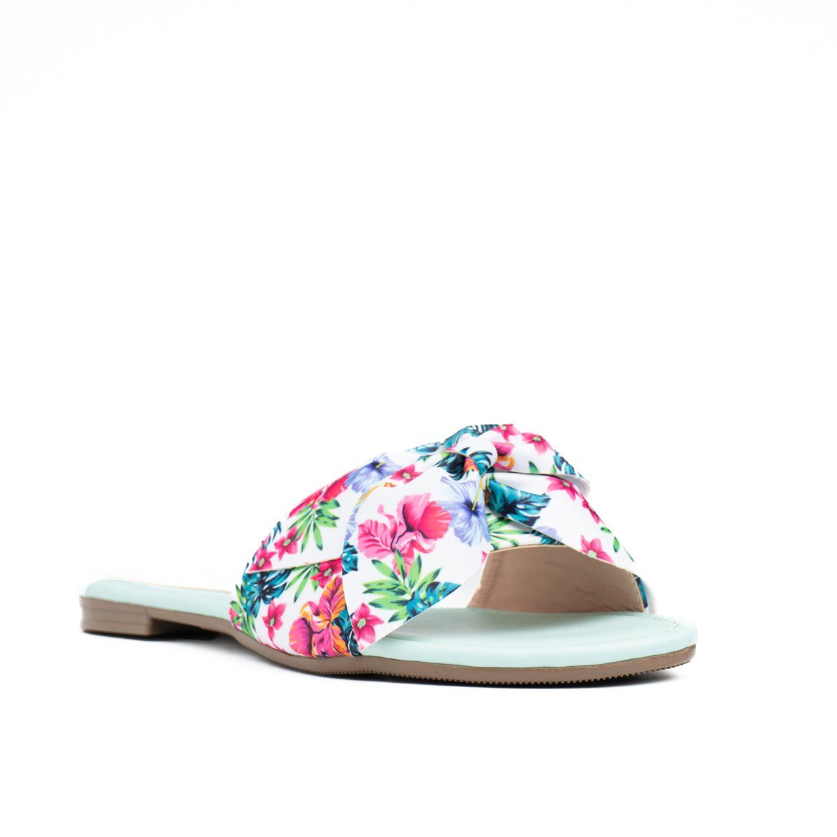 NEBULA - Sandalias Flor Floreado - Nébula - Verde Agua 3