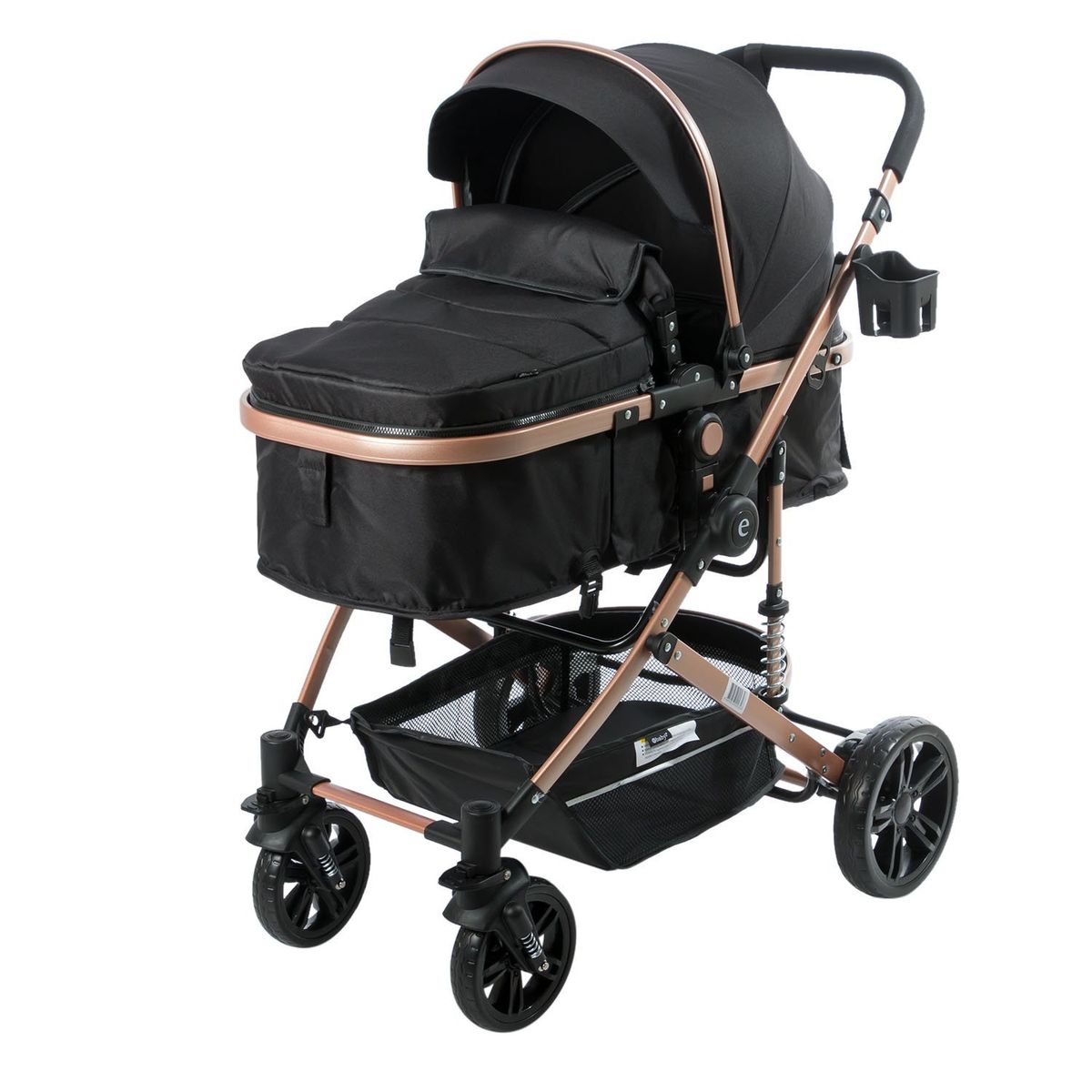 EBABY - Coche Moisés para Bebe BIGI Negro