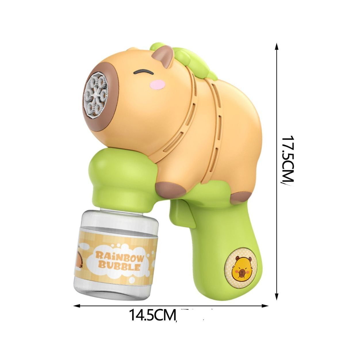 GENERICO - Pistola De Burbujas Capibara Con Luz Y Sonido Para Niños