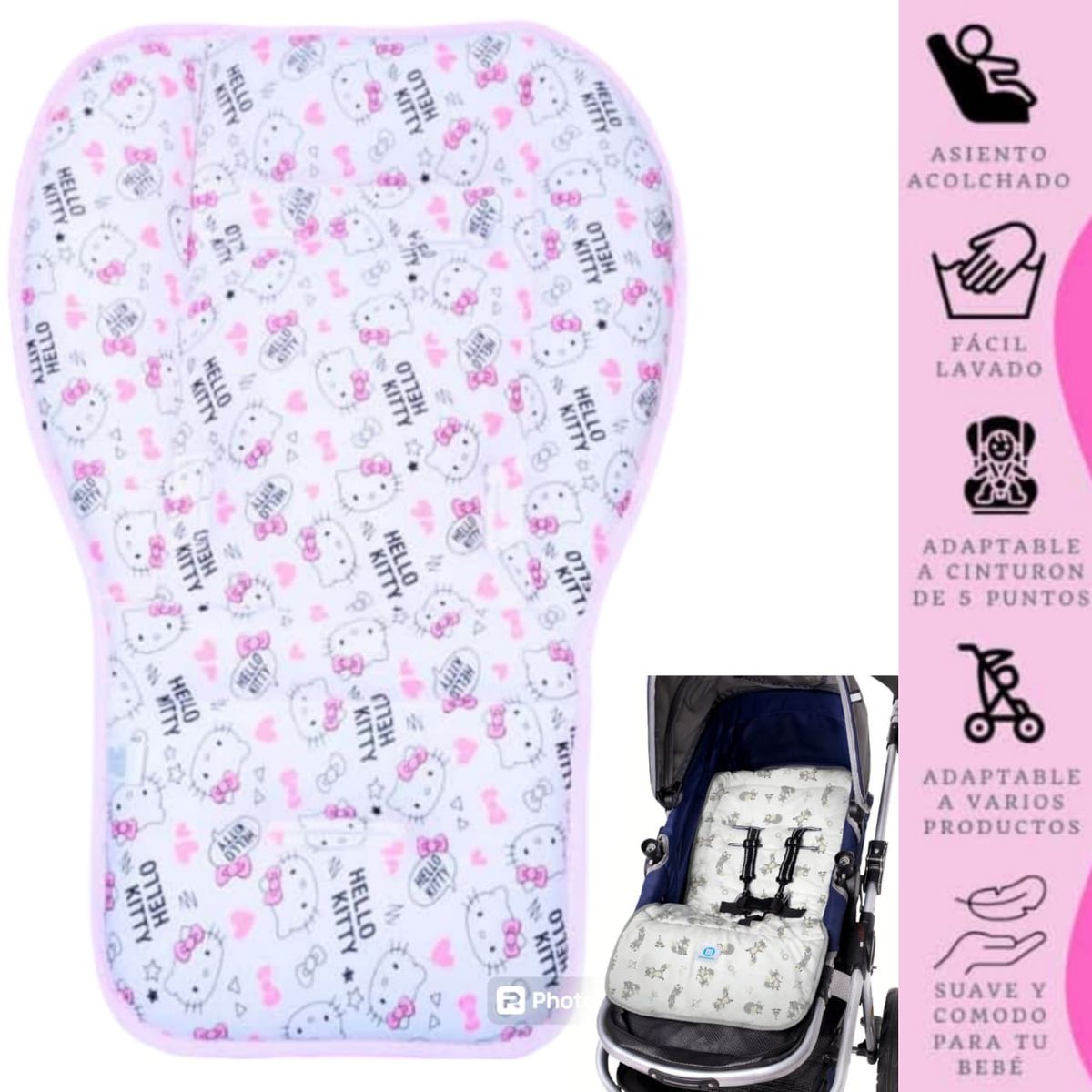 GENERICO - Protector de coche cojín colchoneta para coche de bebe