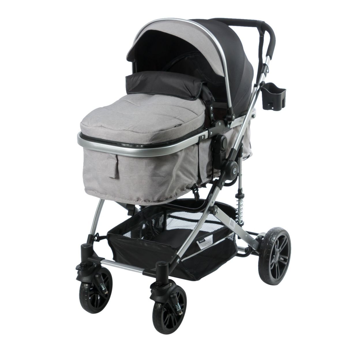 EBABY - Coche Moisés para Bebe BIGI Gris