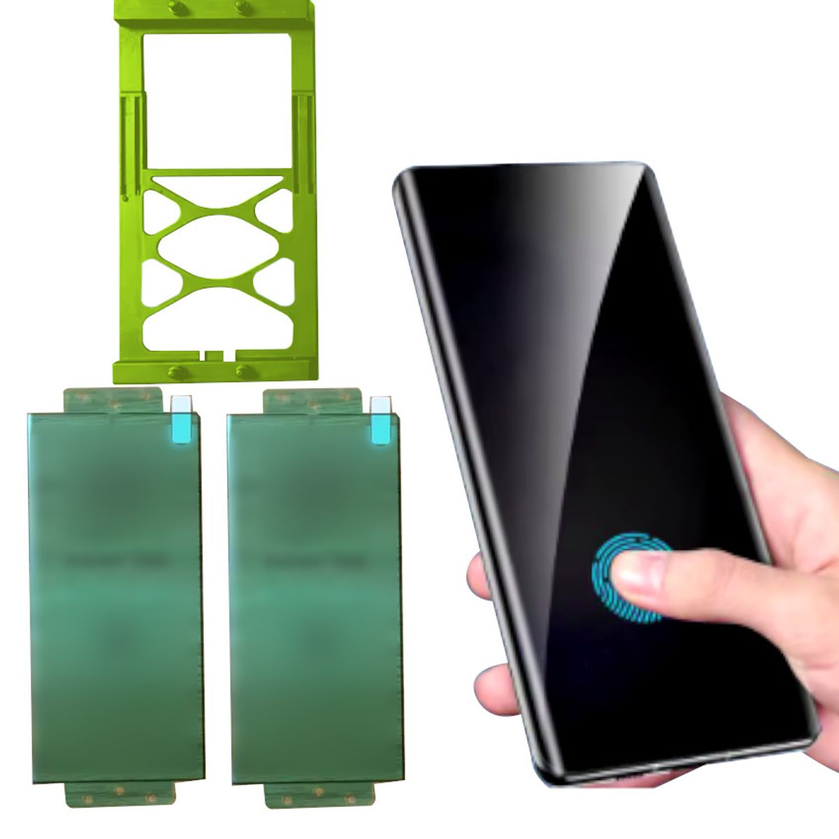 GENERICO - Cristal Vidrio Ceramica Film 9h Kit Case Facil Instalacion s23