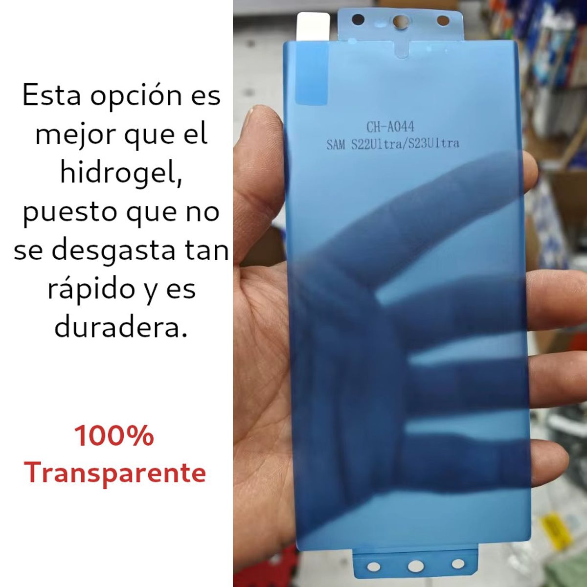 GENERICO - Cristal Vidrio Ceramica Film 9h Kit Case Facil Instalacion s23