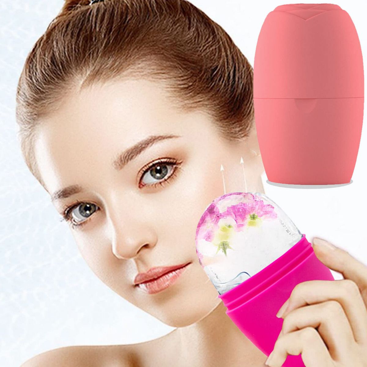 OEM - RODILLO PARA HIELO FACIAL ANTIFLAMATORIO MOLDE pack de 02