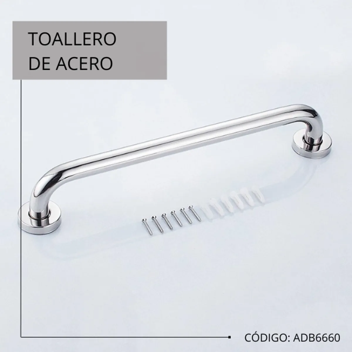XM - TOALLERO PARA BAÑO CROMADO ADB6660