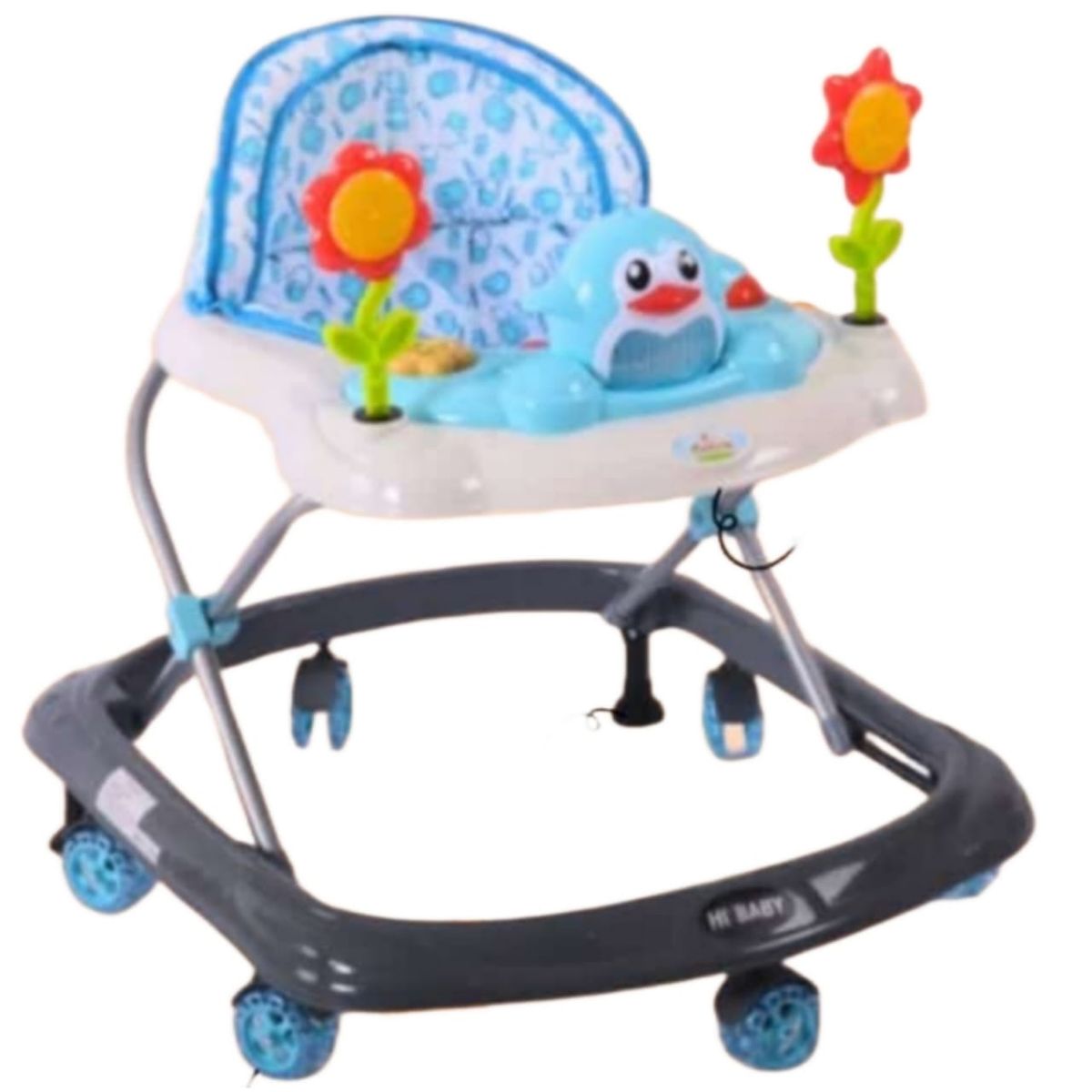 GENERICO - Andador Para Bebé Musical Pingüino CELESTE