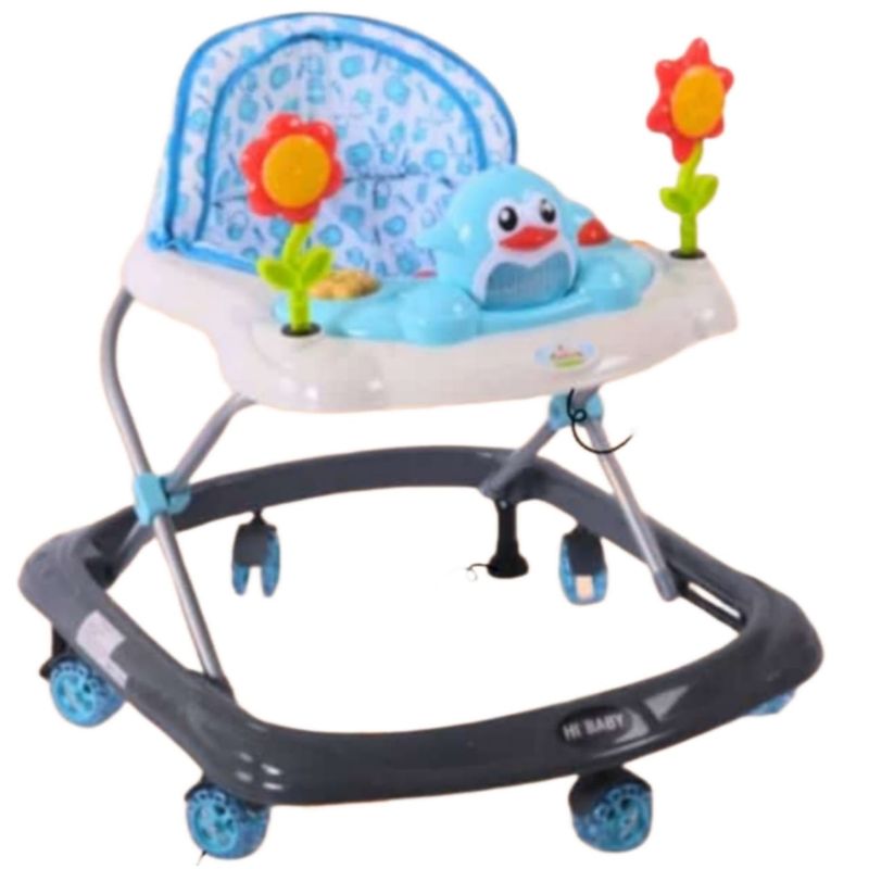 GENERICO - Andador Para Bebé Musical Pingüino CELESTE