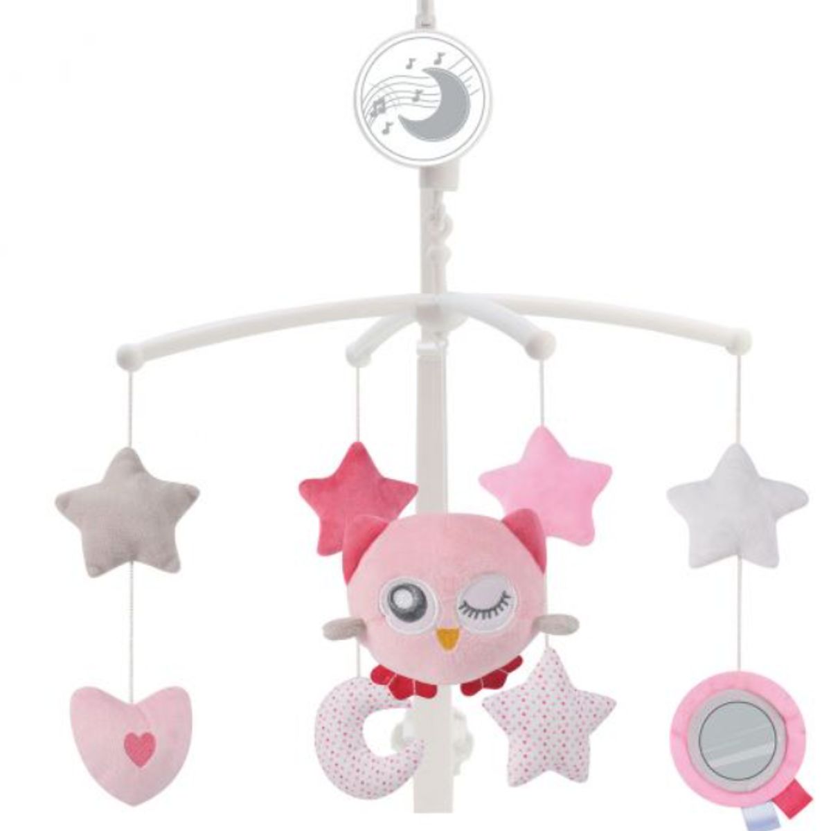 GENERICO - Móvil para cuna con Caja Musical Buho