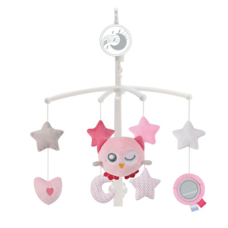 GENERICO - Móvil para cuna con Caja Musical Buho
