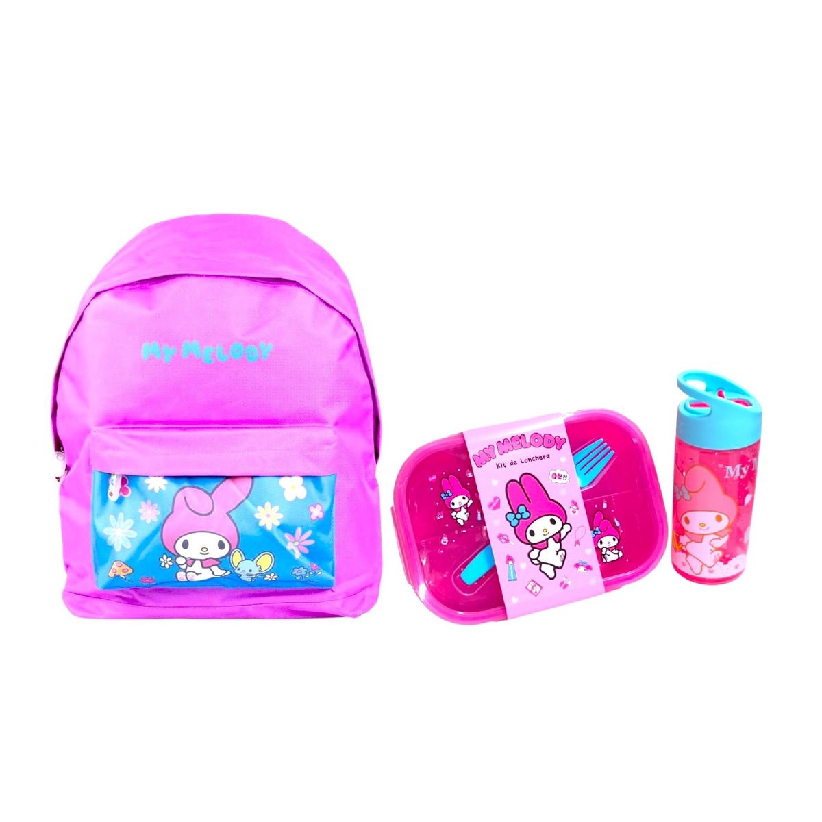 SCOOL - Mochila tamaño Oficio diseño My Melody más taper y tomatodo