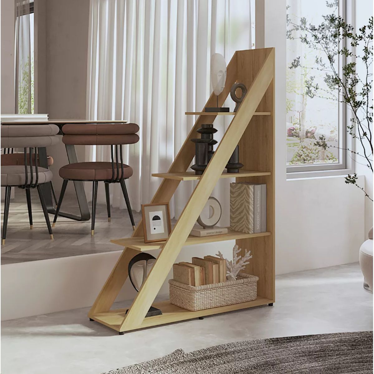 NACION MUEBLES - ESTANTE NACION MUEBLES SURF COLOR MADERA