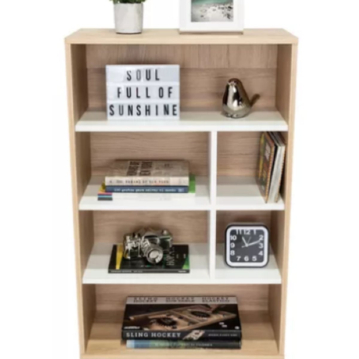 NACION MUEBLES - ESTANTE NACION MUEBLES HERE COLOR MADERA