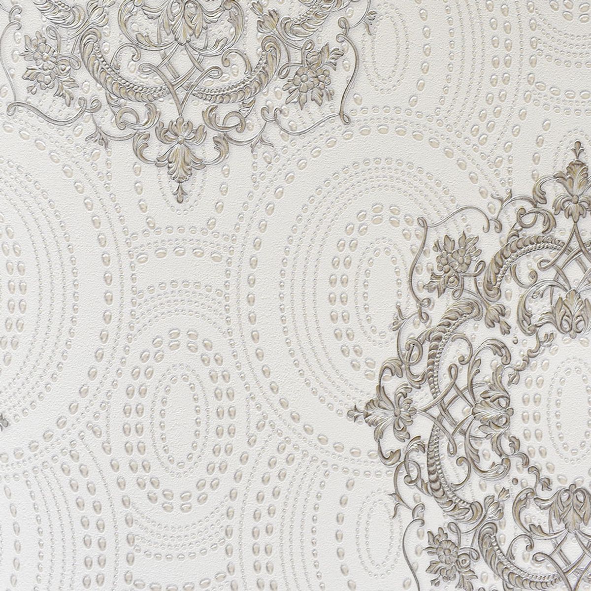 MULTITOP - Papel Tapiz Augusto 106X10 Mts Blancoplata