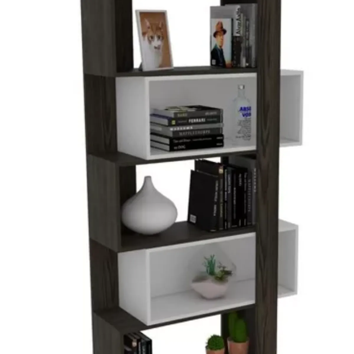 NACION MUEBLES - ESTANTE NACION MUEBLES LIBID COLOR MARRÓN