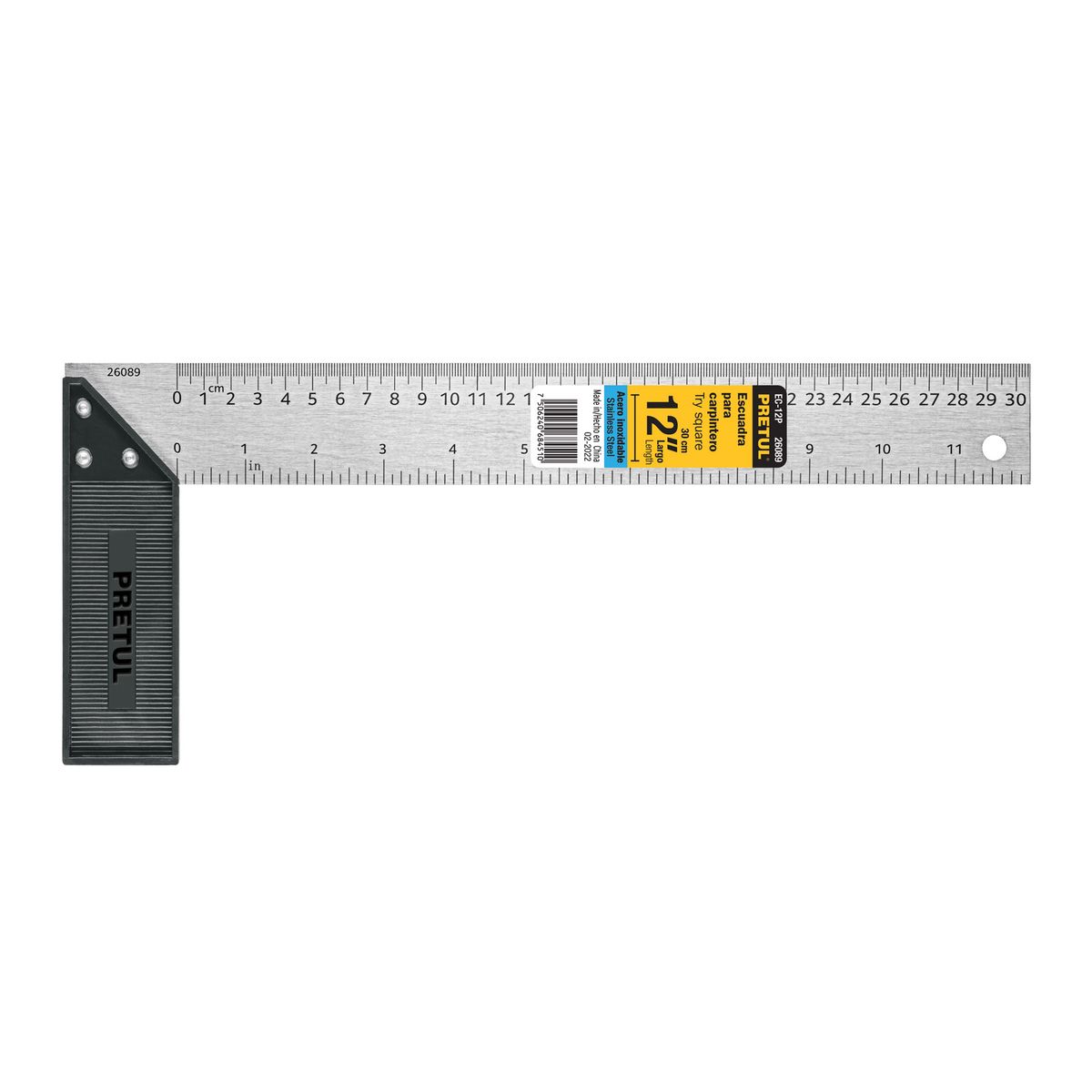 PRETUL - Escuadra 12 para carpintero 26089 Pretul