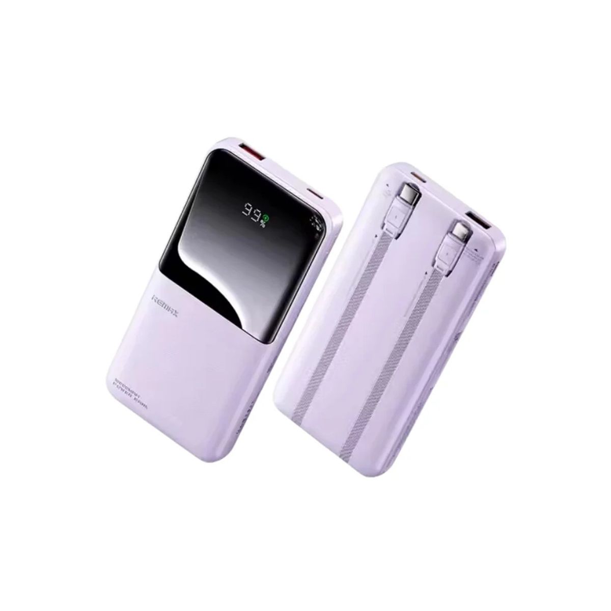 REMAX - CARGADOR PORTÁTIL REMAX 10000mAh 20W+225W ULTRA SLIM MORADO