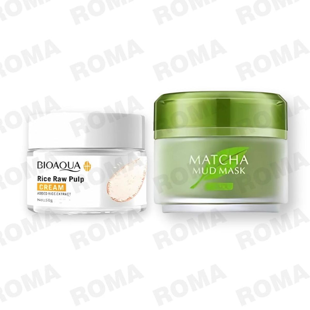 GENERICO - PACK CREMA ACLARANTE Y MASCARILLA DE BARRO FACIAL MATCHA BIOAQUA