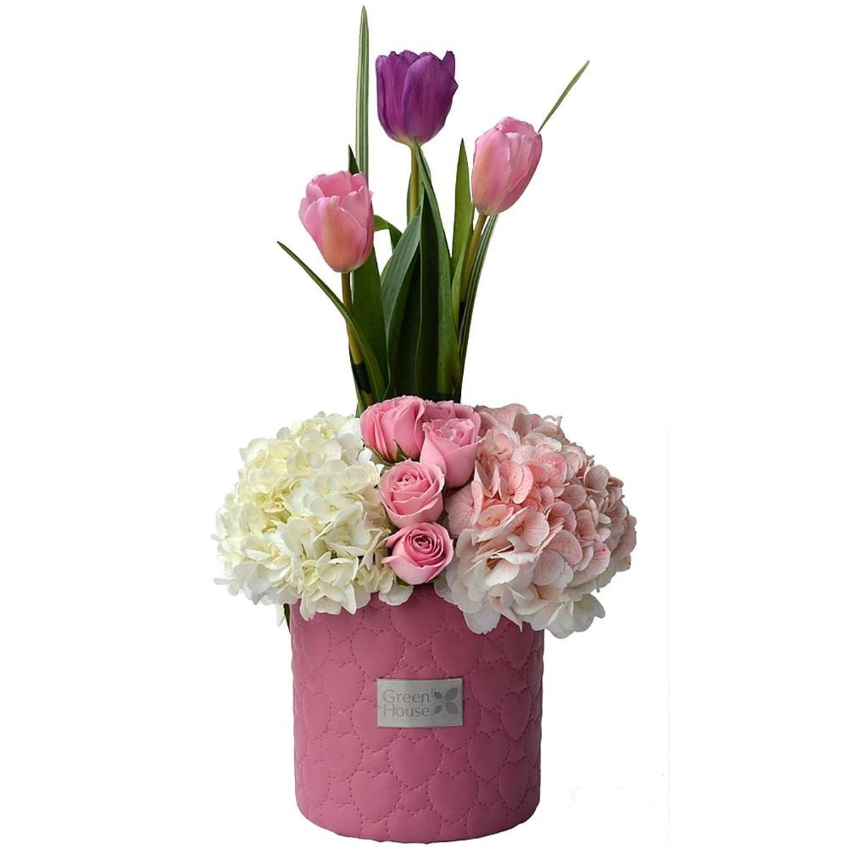 GREEN HOUSE FLORERIA - Arreglo Floral Pinky Tulipanes