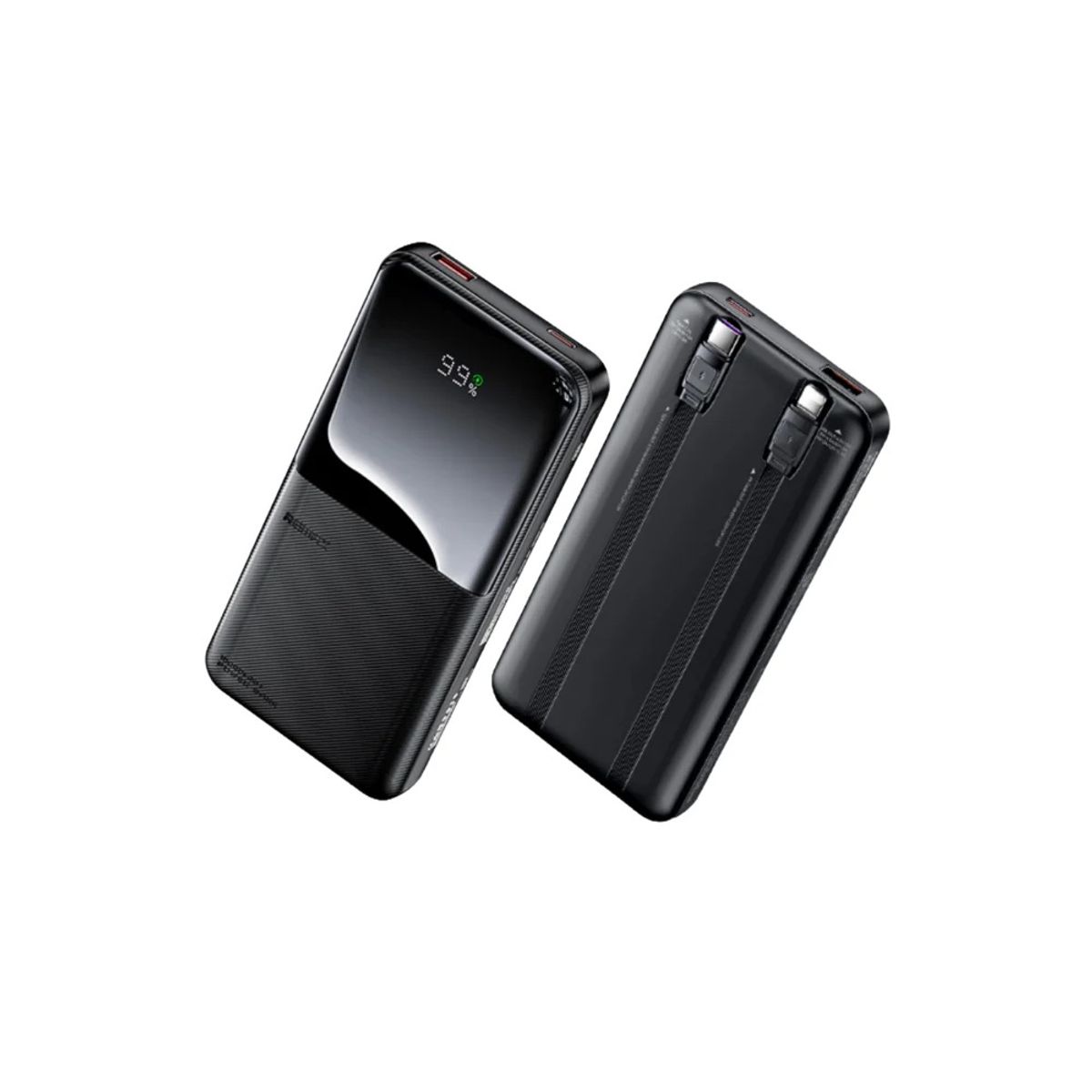 REMAX - CARGADOR PORTÁTIL REMAX 10000mAh 20W+225W ULTRA SLIM NEGRO