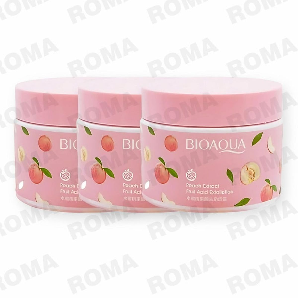 BIOAQUA - PACK 3 CREMA EXFOLIANTE PEACH EXTRACT BIOAQUA 420G