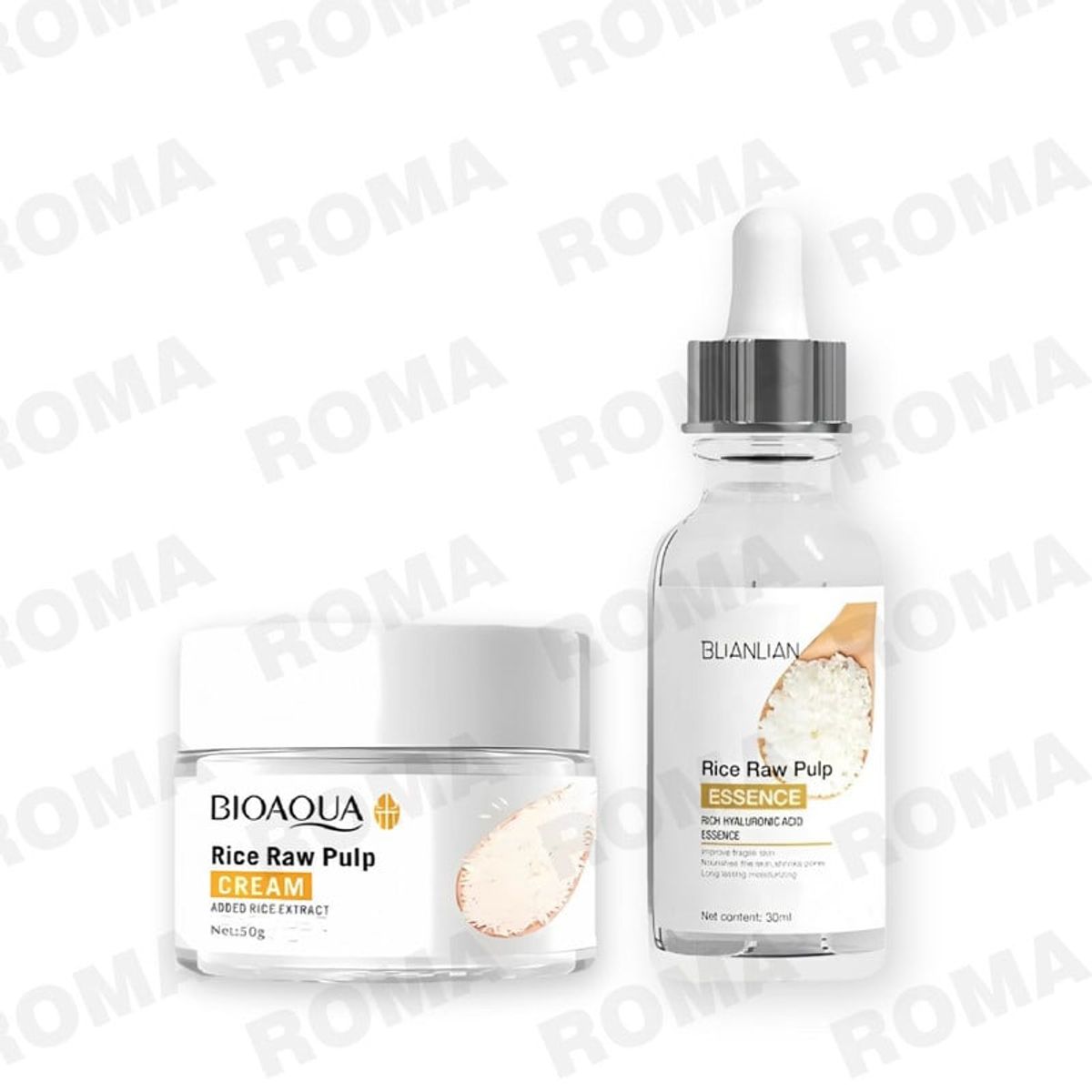 GENERICO - PACK CREMA ACLARANTE BIOAQUA Y SERUM DE ARROZ BLIANLIAN