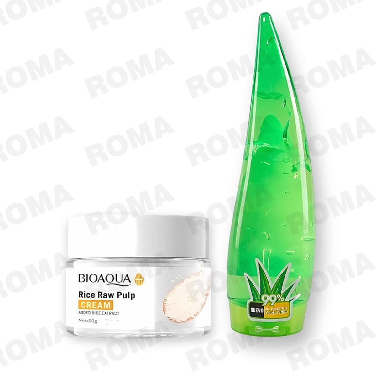 GENERICO - PACK CREMA ACLARANTE BIOAQUA Y GEL HIDRATANTE ALOE VERA P&W
