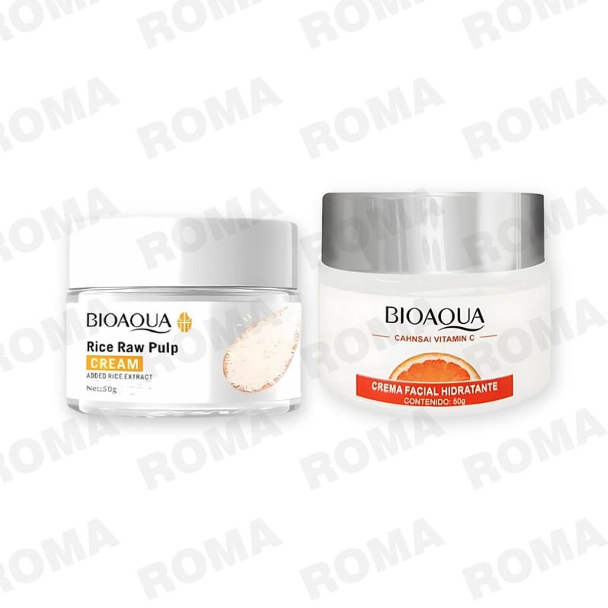 BIOAQUA - PACK CREMA ACLARANTE Y CREMA FACIAL HIDRATANTE VITAMINA C BIOAQUA