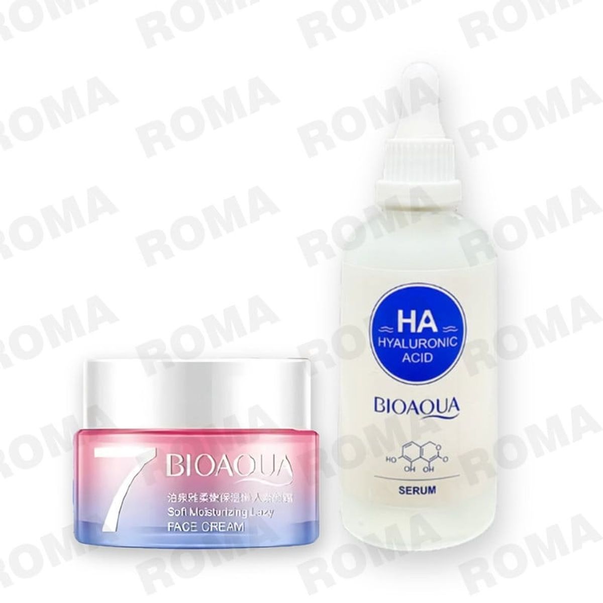 BIOAQUA - PACK CREMA HIDRATANTE VEGANA Y SERUM DE ÁCIDO HIALURÓNICO BIOAQUA