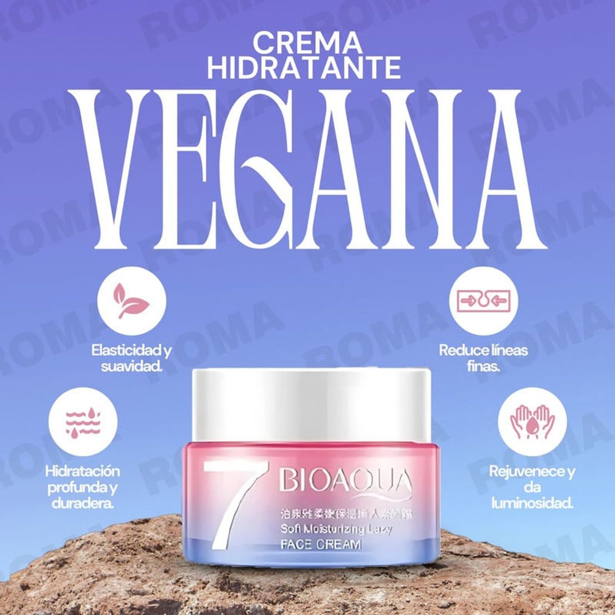 BIOAQUA - PACK CREMA HIDRATANTE VEGANA Y SERUM DE ÁCIDO HIALURÓNICO BIOAQUA