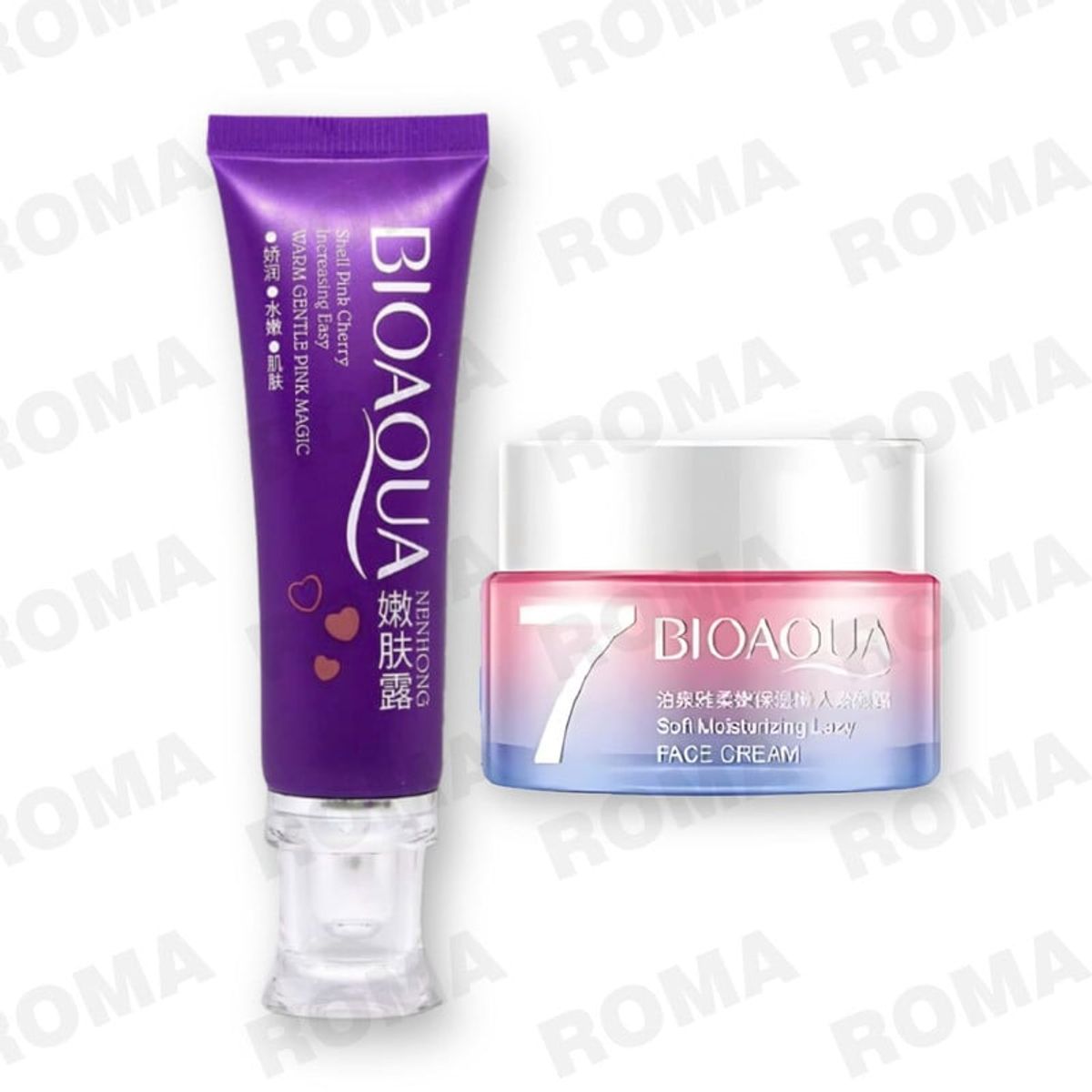 BIOAQUA - PACK CREMA BLANQUEADORA DE ZONAS y CREMA HIDRATANTE VEGANA V7 BIOAQUA