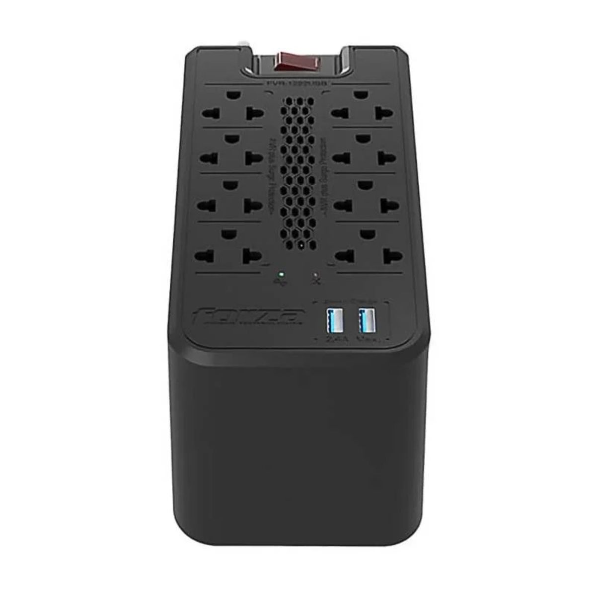 FORZA - Estabilizador Forza 8 Tomas FVR-1222 USB 1200VA