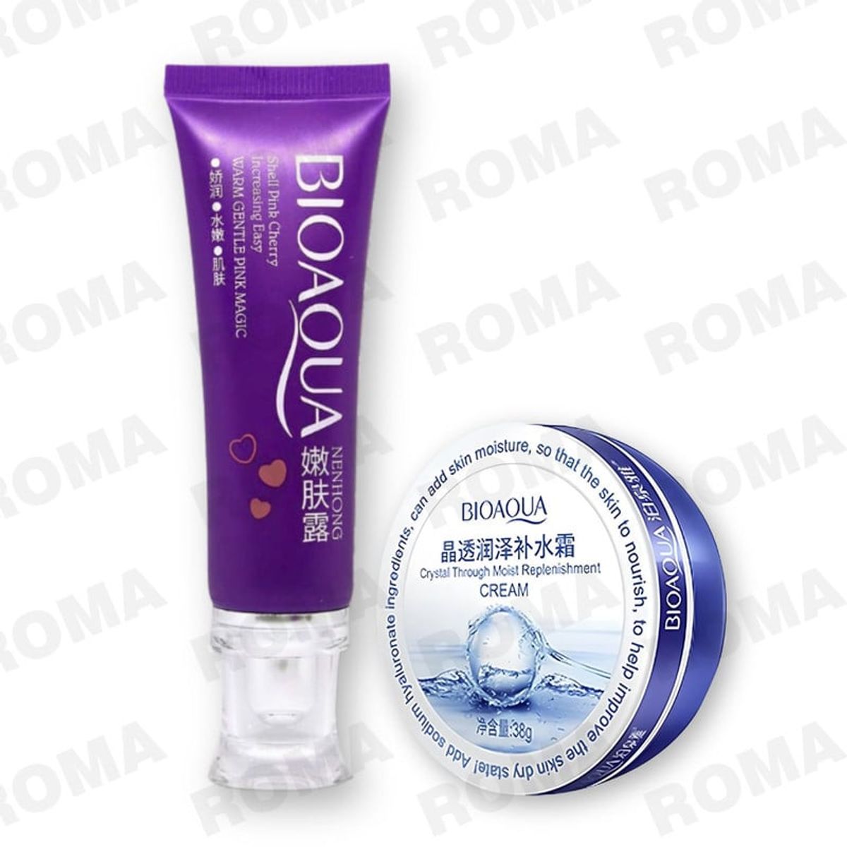 BIOAQUA - PACK CREMA BLANQUEADORA DE ZONAS HIDRATANTE ACIDO HIALURÓNICO BIOAQUA