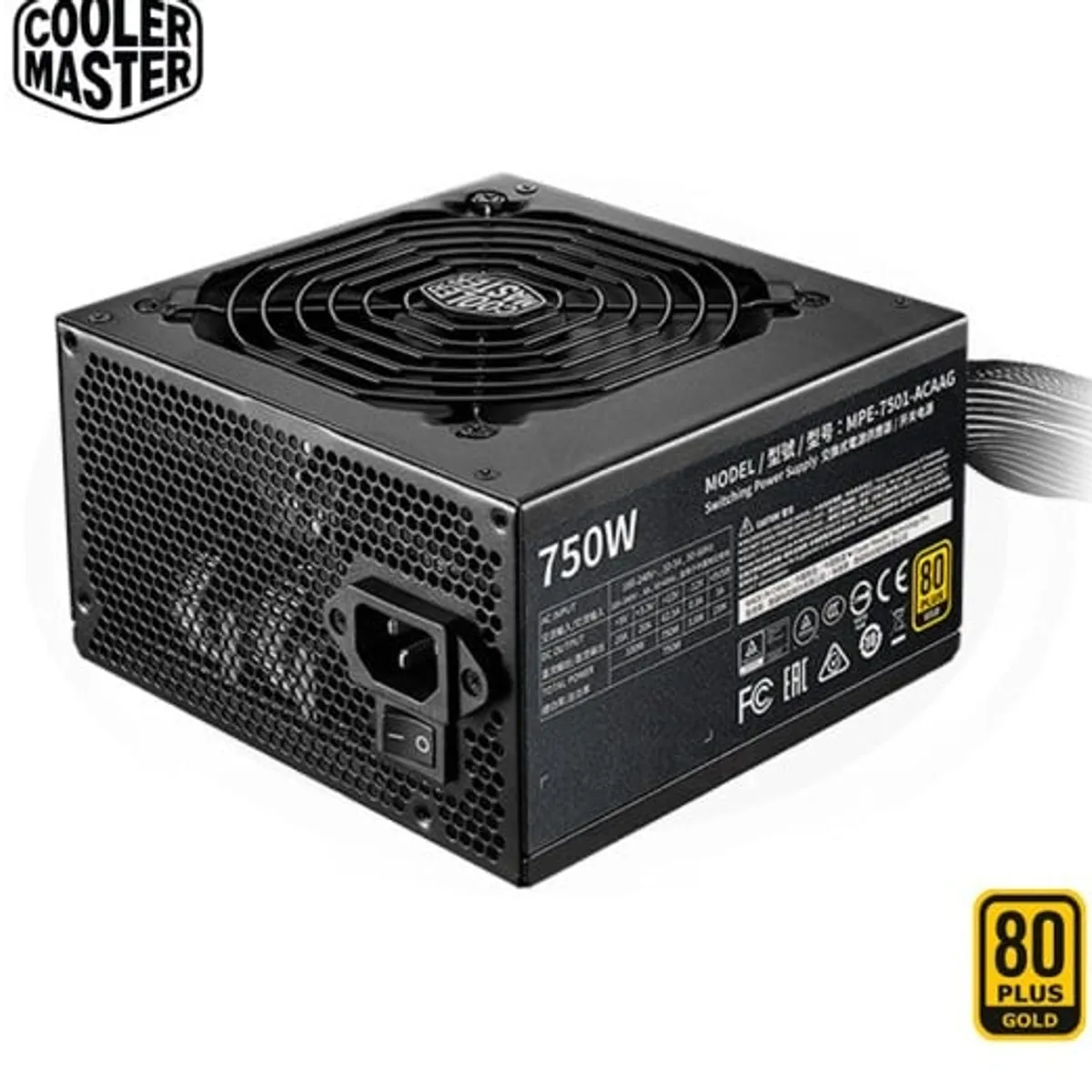 COOLER MASTER - Fuente de Poder Cooler Master MWE 750W V2 80 Plus Gold Full Modular