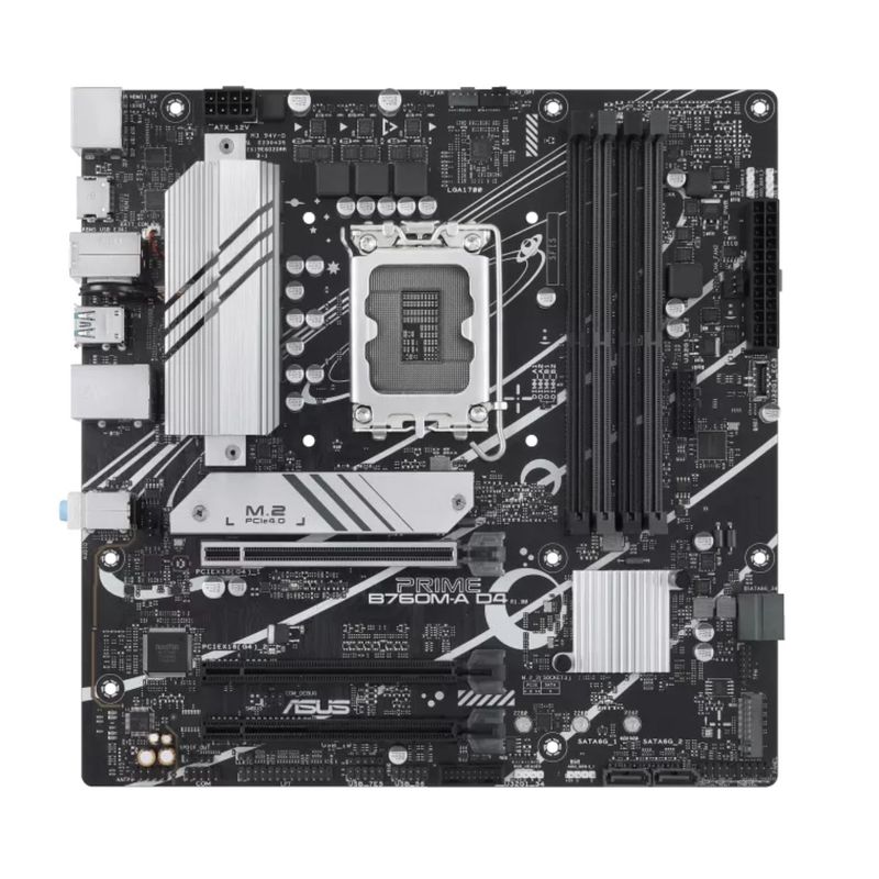 ASUS - Placa Madre Asus Intel Prime B760M-A DDR4 HDMI DP LGA 1700