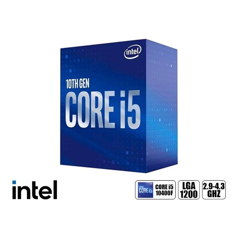 INTEL - Procesador Intel Core I5 10400F 2.9 / 4.3 GHZ 12MB  LGA 1200